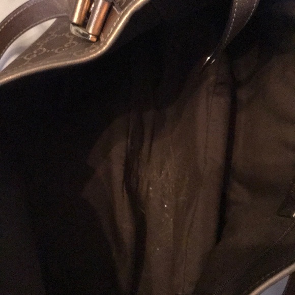 Authentic Gucci bronze satin purse - Picture 5 of 8